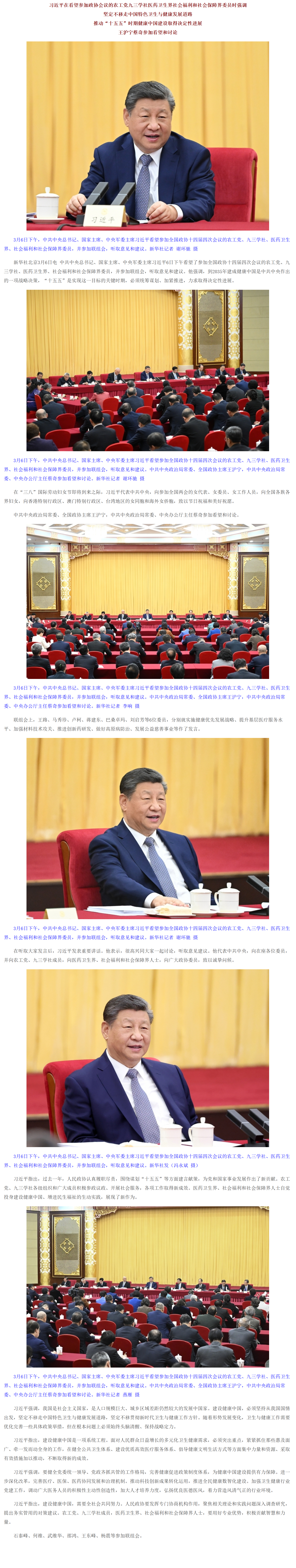 习近平看望参加政协会议的农工党九三学社医药卫生界社会福利和社会保障界委员nr.png